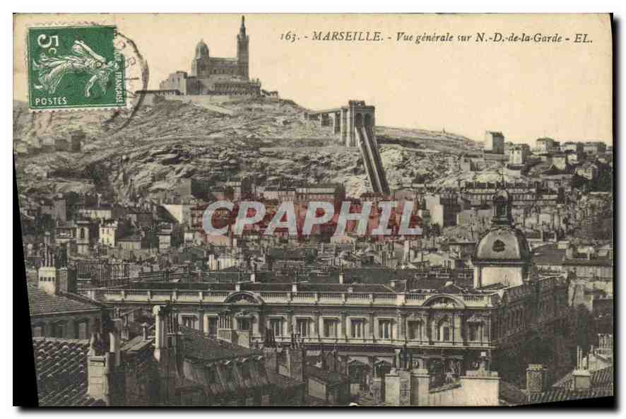 CPA Marseille vue generale N D de la Garde 