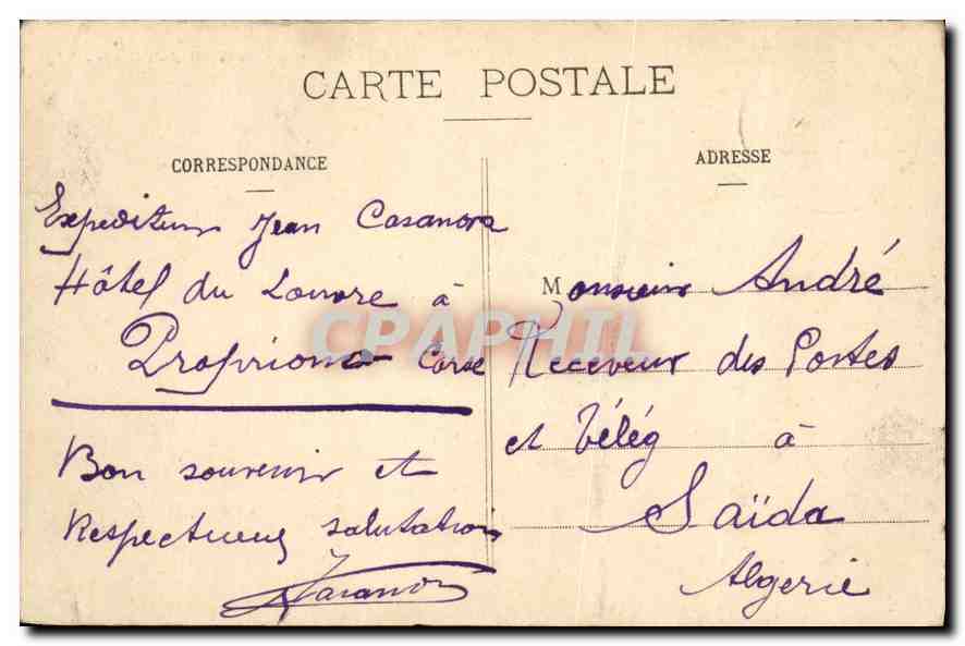 CPA Marseille vue generale N D de la Garde  — Rückseite