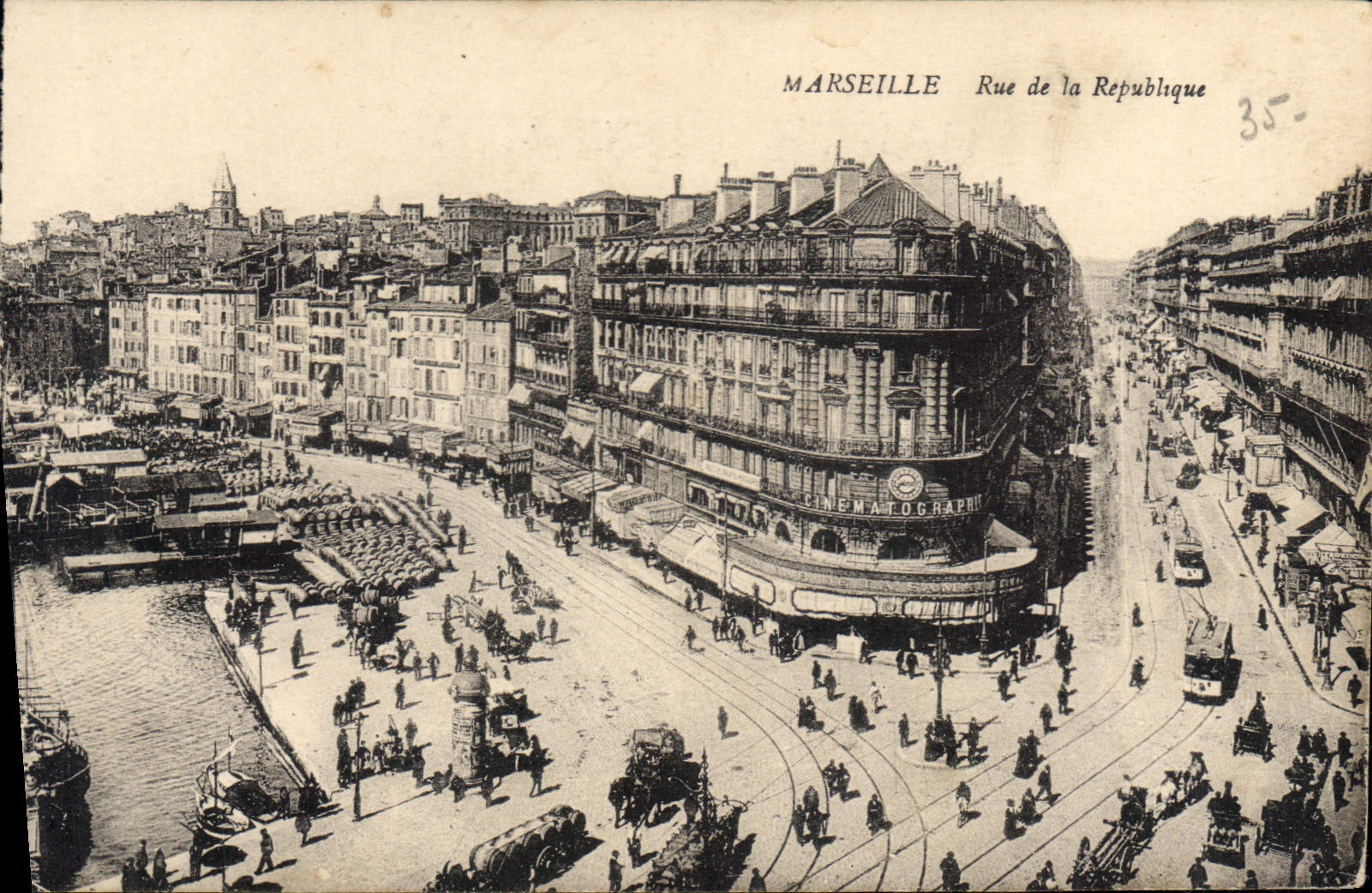 Marseille — Rue de la République — Cinématographe