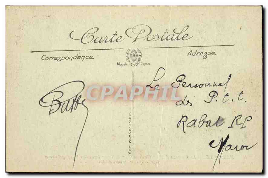 CPA Marseille le chateau d'If chateau Fort bati par Francois I et qui servit longtemps de Prison d'E — Rückseite