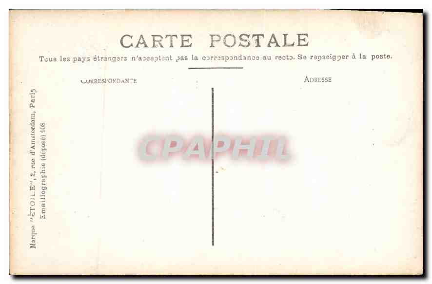CPA Marseille Longchamps  — Rückseite