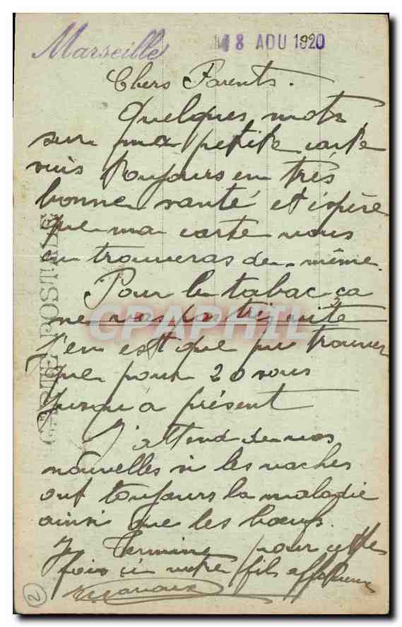 CPA Char funebre de la celebre Sardine Marseillaise Poisson — Verso