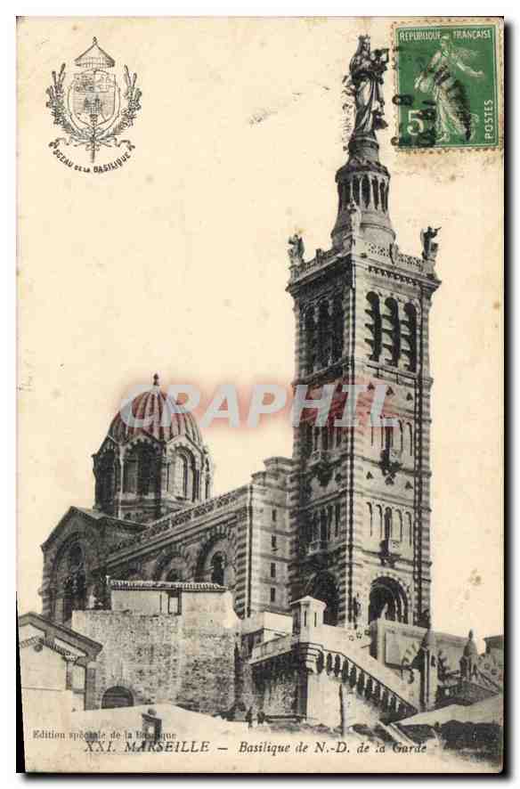 CPA Marseille Basilique de Notre Dame de la Garde 