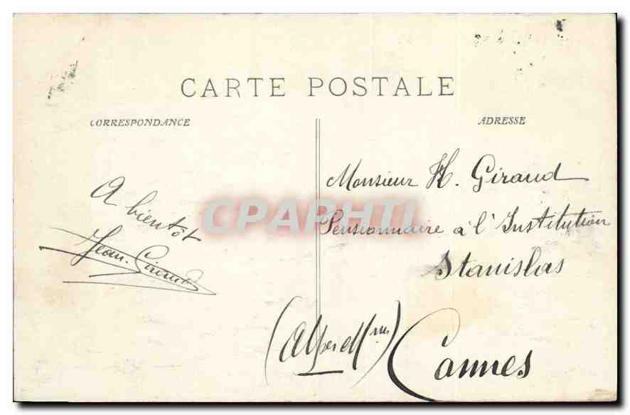Marseille — Die Kathedrale — Ansicht des Hafens mit Waren — unbekannter Verlag, Nr. 24 — Rückseite