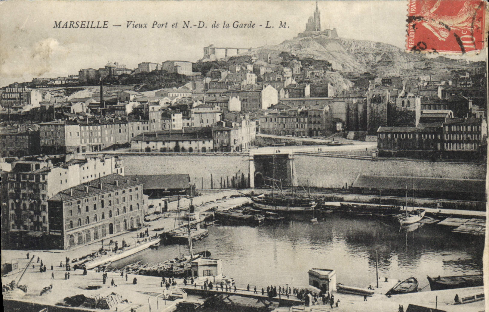 Marseille — Vieux Port et N.-D. de la Garde - L. M.