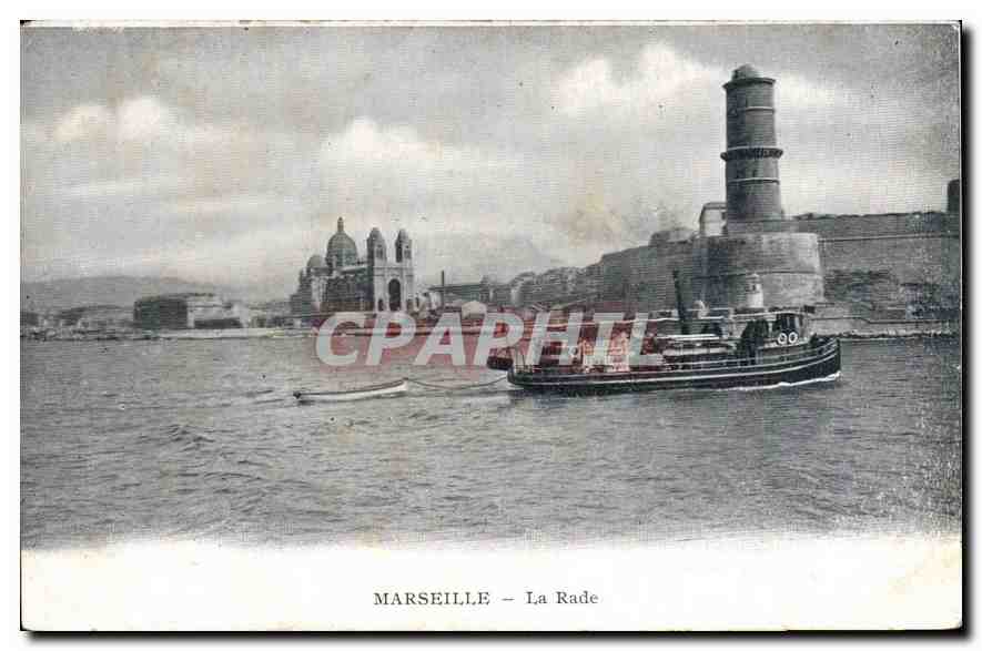 CPA Marseille la Rade Bateau