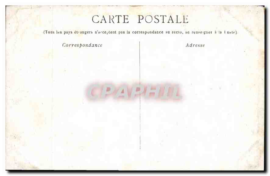 CPA Marseille la Rade Bateau — Rückseite