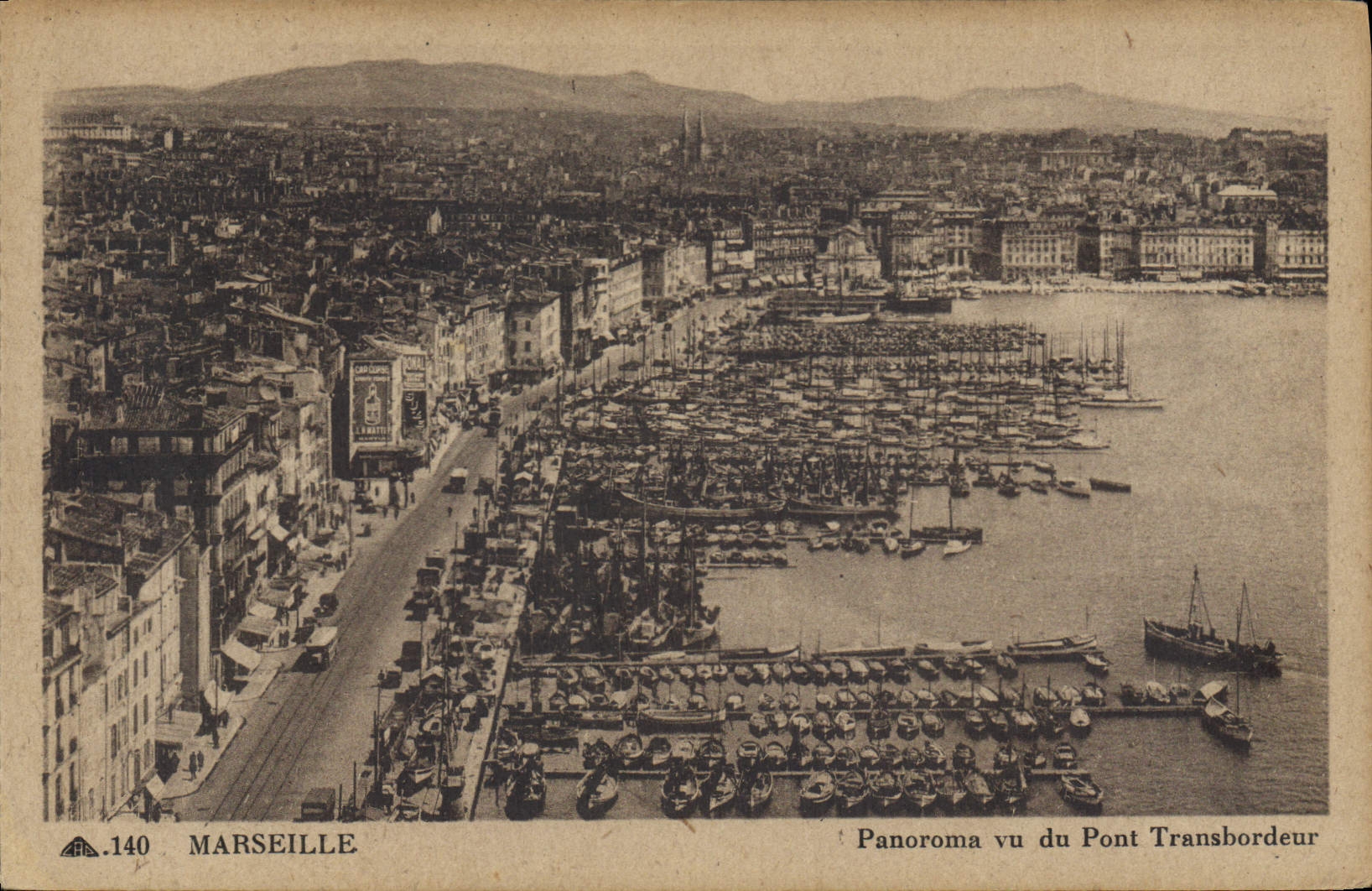 Marseille — Panorama vu du Pont Transbordeur — C4 Arts Photomecaniques, n°140
