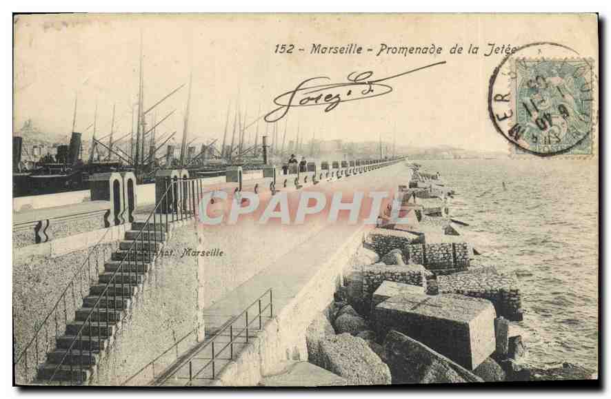 Marsella - Promenade de la Jetée — editor J. Forez, n° 152