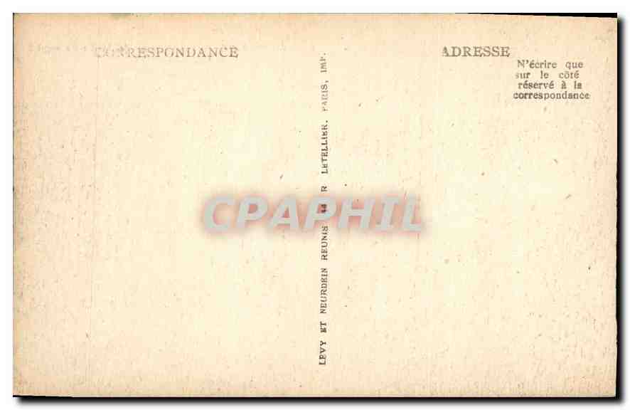 CPA Marseille Notre Dame de la Garde  — Rückseite