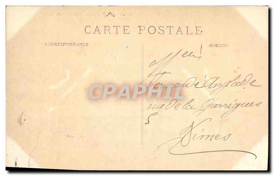 CPA Marseille Vue generale sur Norte Dame de la Garde  — Rückseite