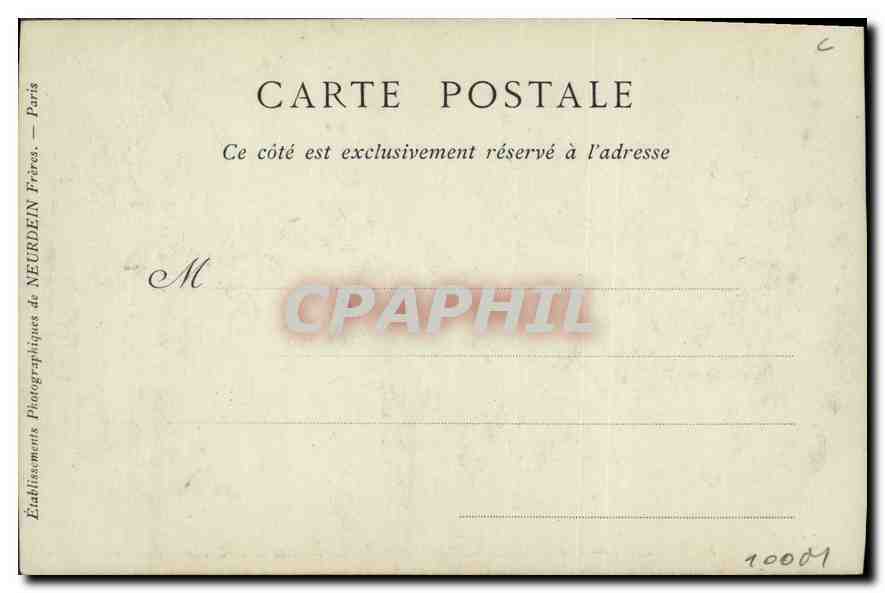 CPA Marseille Vue sur le Chateau d'If prise de Notre Dame de la Garde  — Rückseite