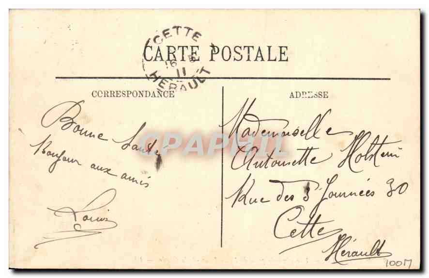 CPA Marseille Vue generale prise de Notre Dame de la Garde  — Rückseite
