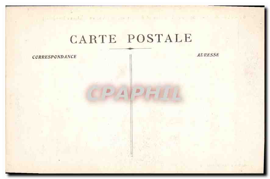 CPA Marseille Ecole de medecine et de pharmacie Ancien chateau Imperial Bateau  — Rückseite