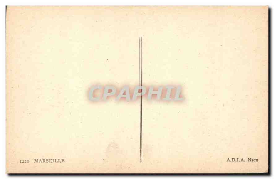 CPA Marseille Bateaux — Rückseite