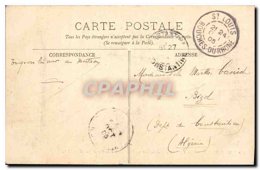 CPA Marseille le chateau d'If et les Iles du Frioul coucher de soleil  — Verso