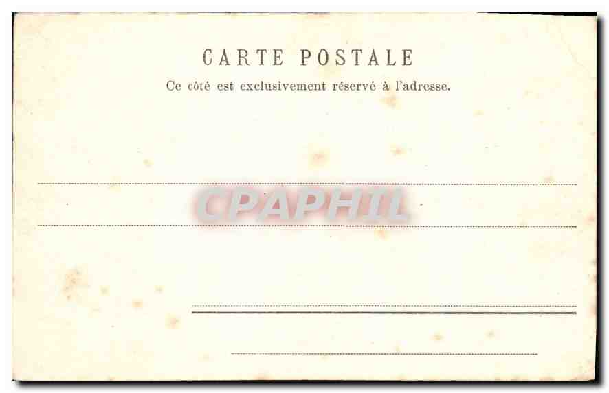 CPA Marseille Rue de la Republique et Quai du Port Tramway — Rückseite
