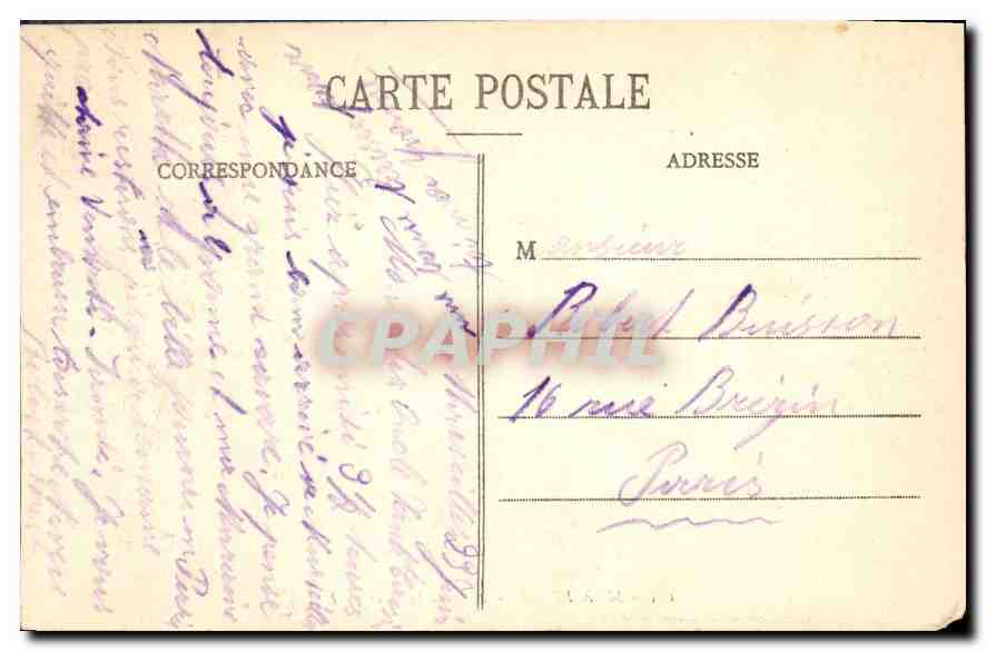 CPA Marseille place de la Bourse  — Verso