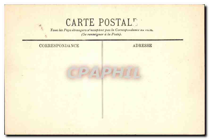 CPA Marseille le Prefecture  — Rückseite
