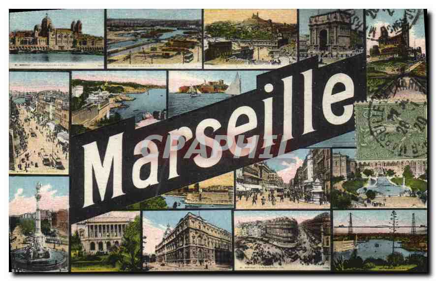 Marseille — vue panoramique — éditeur non identifié, n° de série non visible