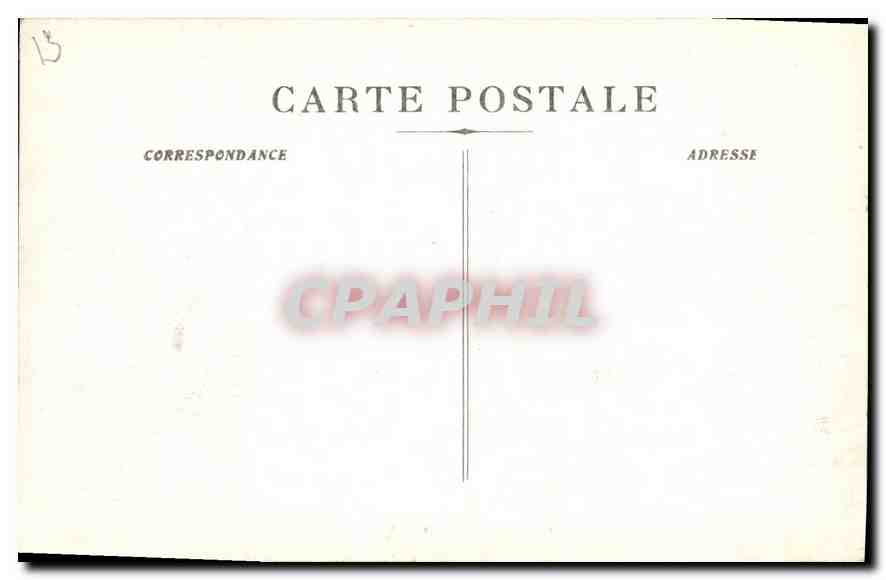 CPA Marseille la Jetee par un jour de Mistral  — Verso