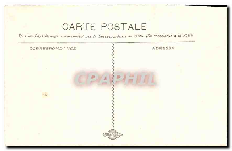 CPA Marseille le chateau Borely  — Rückseite