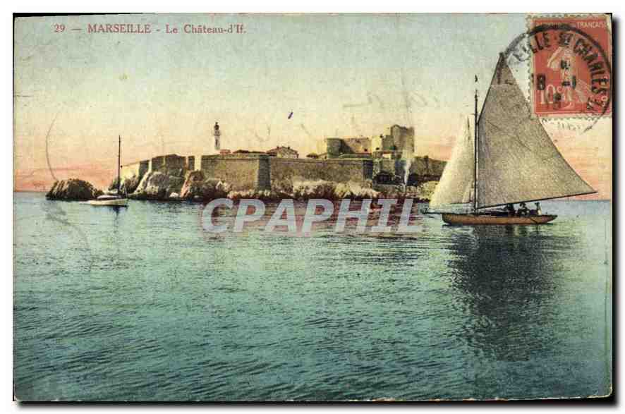 CPA Marseille le chateau d'If Bateau