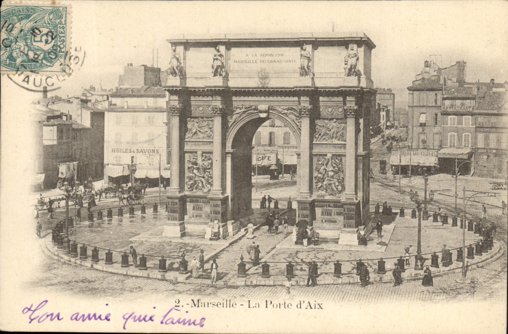 Marseille - La Porte d'Aix — Arc de triomphe commémoratif — éditeur non identifié, n° 2