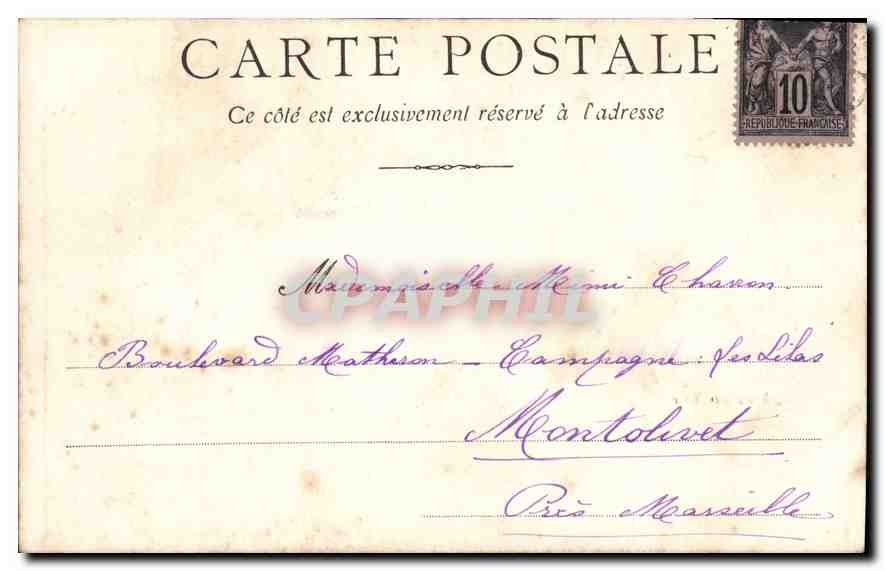 Abadía de San Víctor — Marsella — editor no visible — Reverso