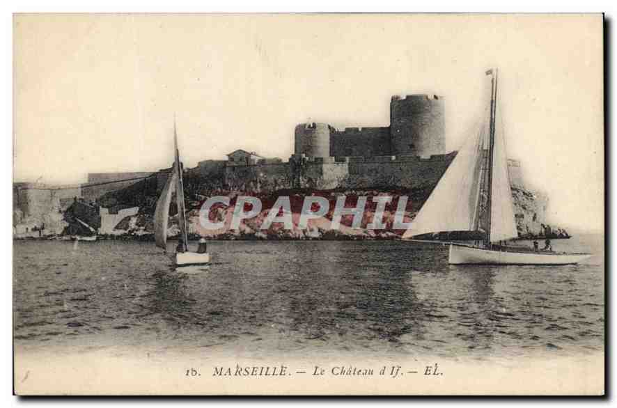CPA Marseille le chateau d'If Bateau