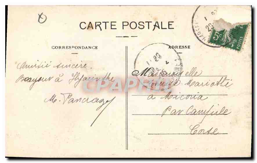 CPA Marseille Rue de la Republique  — Rückseite