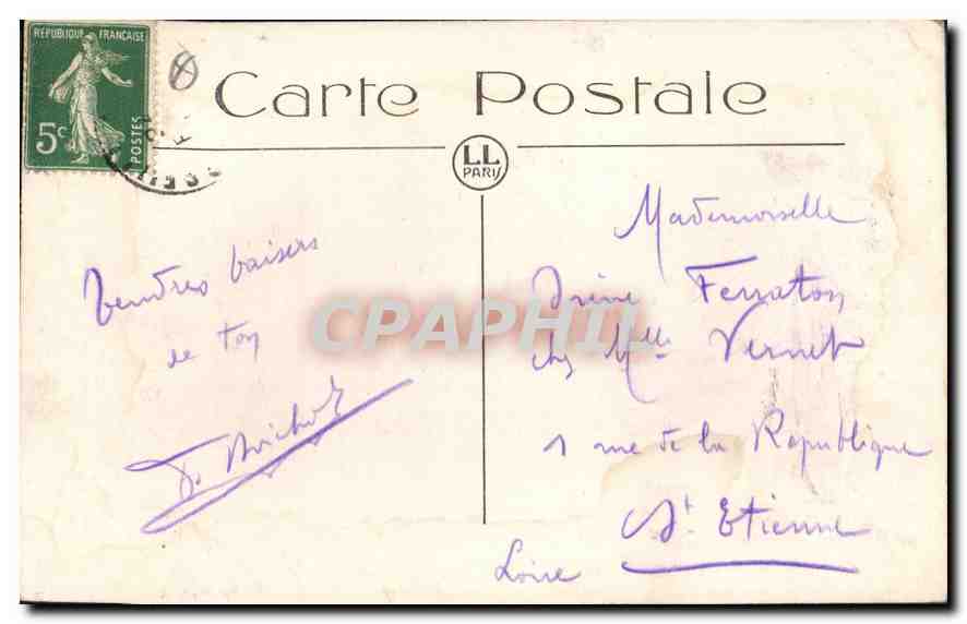 CPA Marseille Rue de la Republique  — Verso