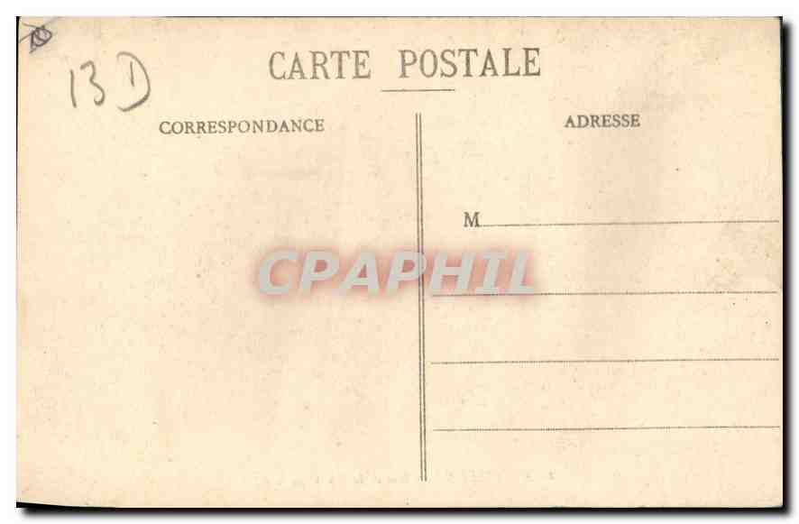 CPA Marseille Rue de la Republique Tramway — Rückseite