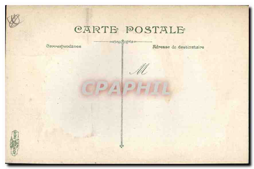 CPA Marseille la Rue de la Republique Tramway — Rückseite