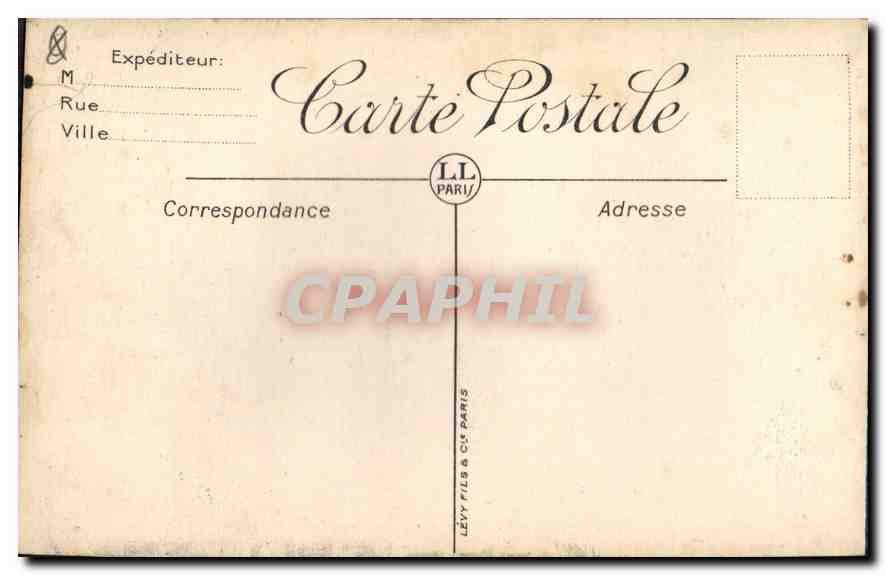 CPA Marseille la Rue de la Republique Tramway — Rückseite