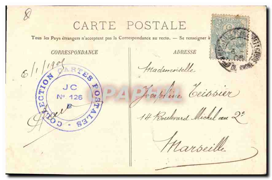 Marseille — La Rue de la République — LL. — Rückseite