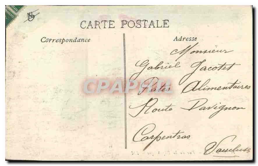 CPA Marseille Rue de la Republique Tramway   — Verso