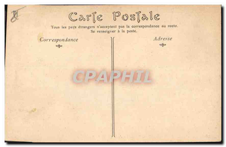 CPA Marseille Perspective de la Rue de la Republique Tramway   — Rückseite