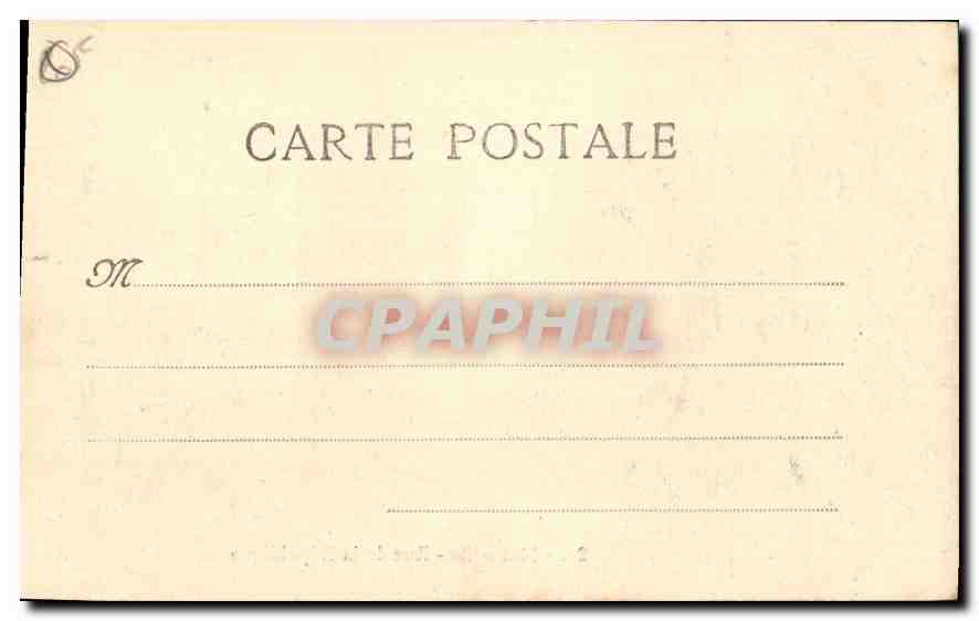 CPA Marseille Rue de la Republique Tramway   — Rückseite