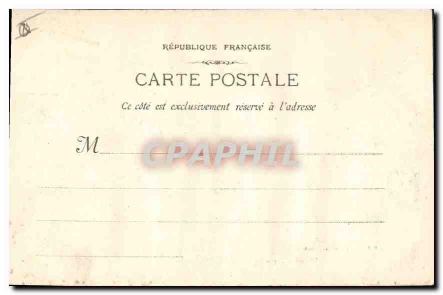 CPA Marseille la Rue de la Republique Tramway   — Rückseite