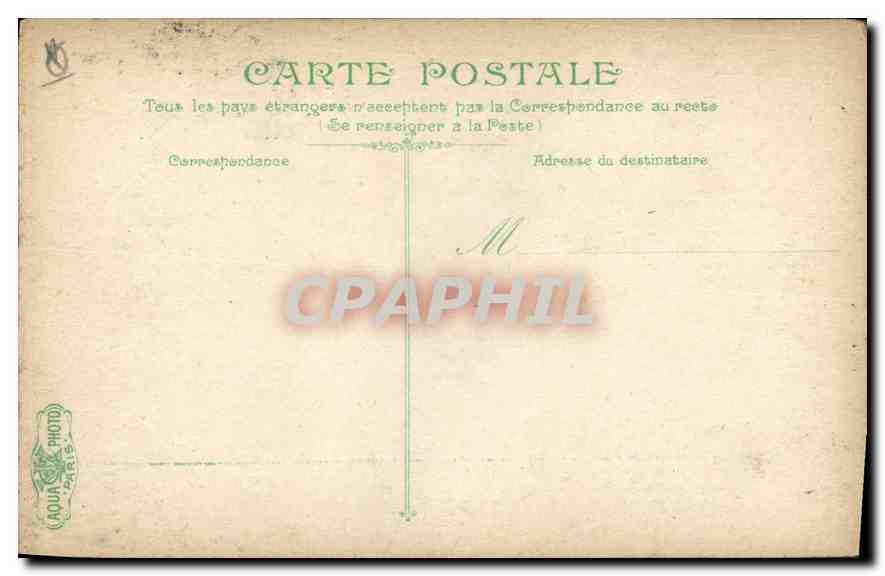 CPA Marseille la Rue de la Republique Tramway   — Rückseite