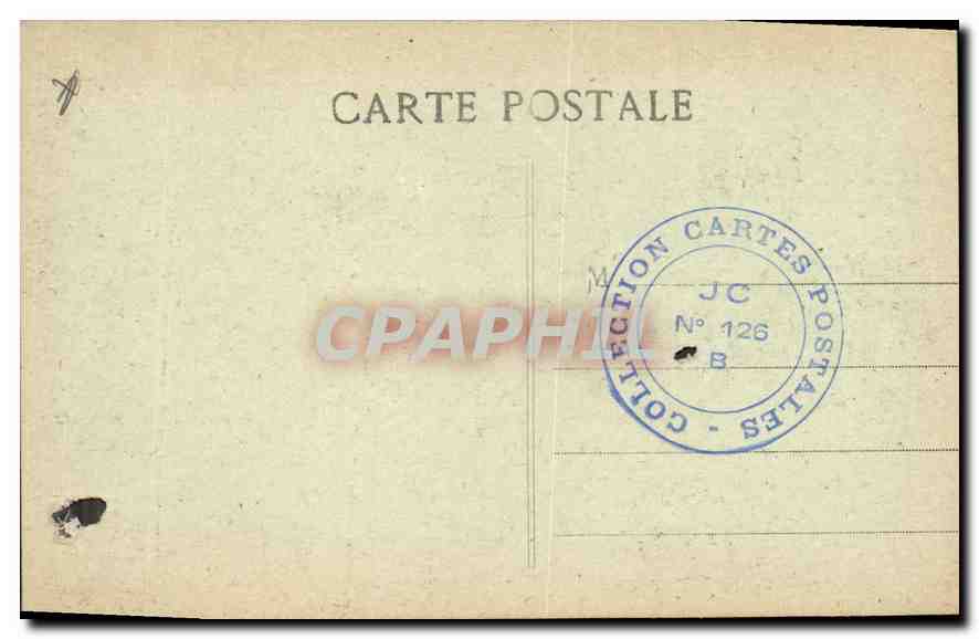 CPA Marseille Rue de la Republique Tramway   — Rückseite