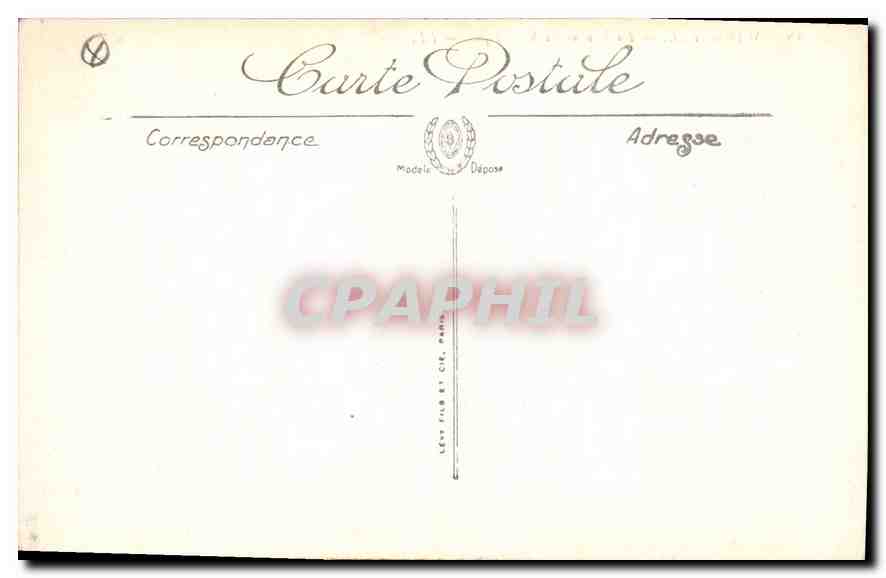 CPA Marseille la Rue de la Republique Tramway   — Rückseite