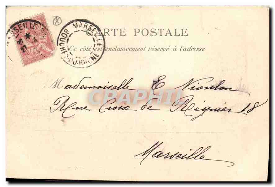Marseille — Entrée du Vieux-Port — L.P. 8 — Verso
