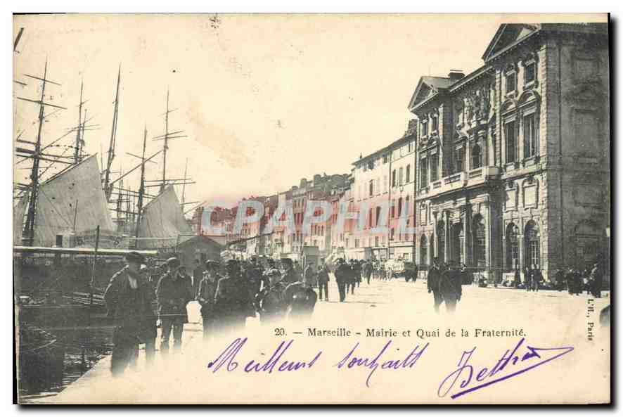 Marseille — Mairie et Quai de la Fraternité — U.T. Paris, n°20