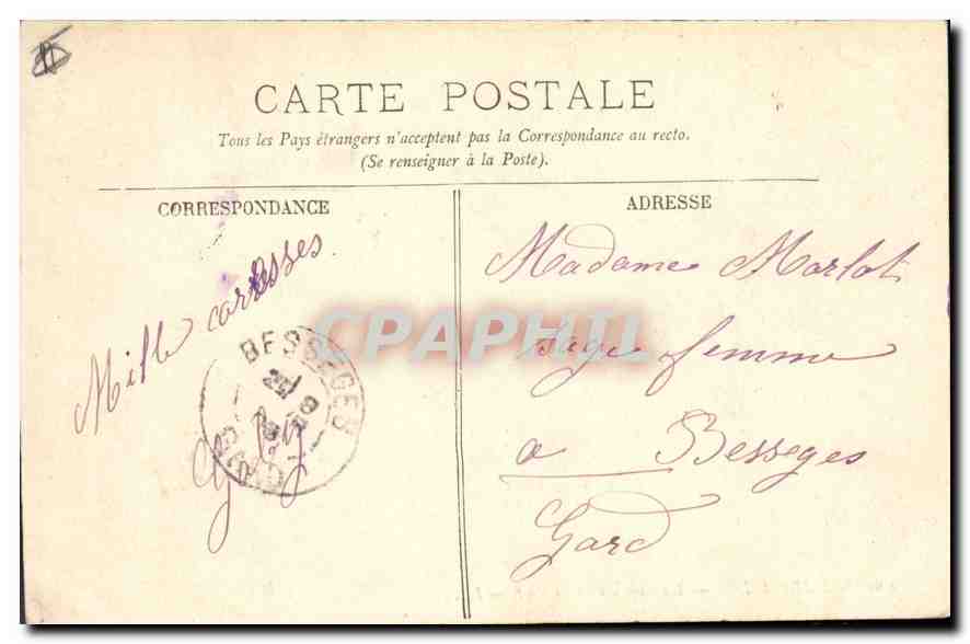Marseille — Un Coin du Vieux Port — LL. — N° 61 — Verso
