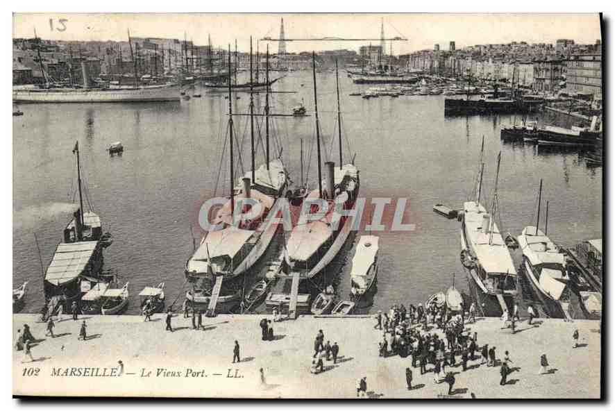 CPA Marseille le Vieux Port Bateaux
