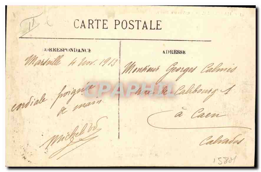 Marseille — Le Vieux Port — Éditeur non identifié, n° de série 69 — Reverso