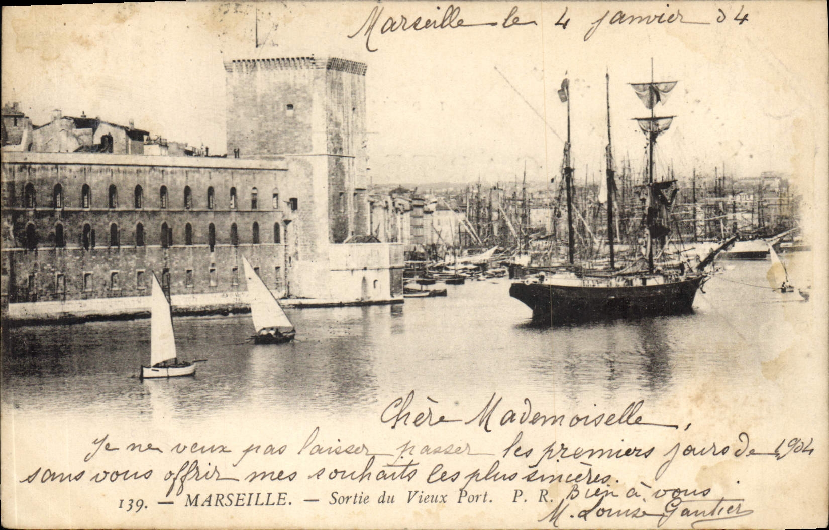 Marsiglia — Uscita del Porto Vecchio — P. R. Louis Gantier, n°139