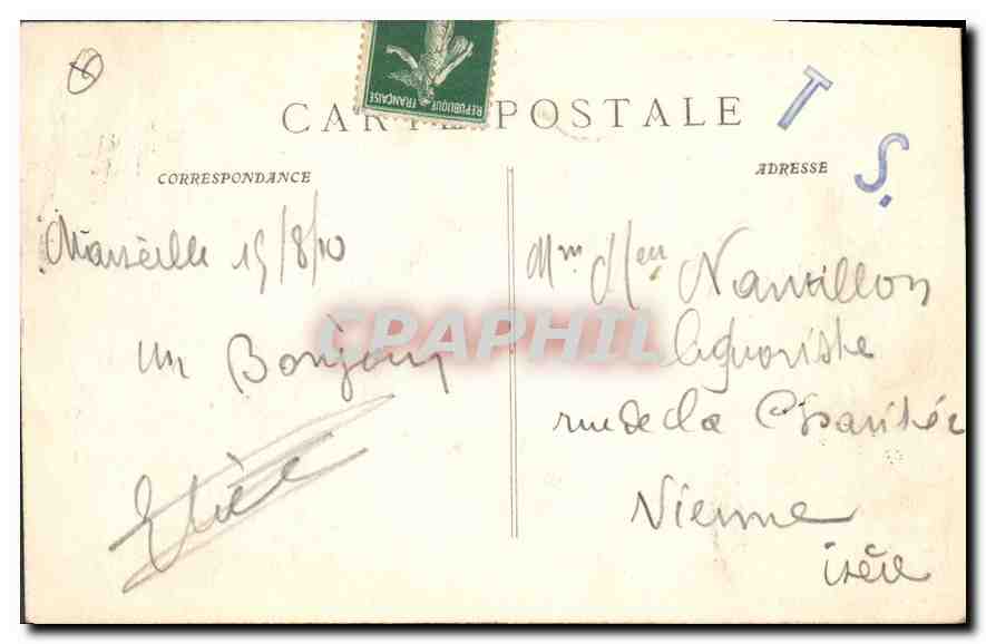 Marseille — Intérieur du Vieux Port — Éditeur : G. Béchard, n° 2508 — Verso
